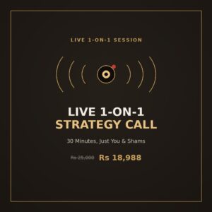 Live 1-on-1 Strategy Call With Shams
