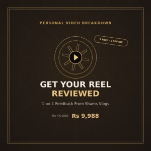 Get Your Reel Reviewed — 1-on-1 Feedback
